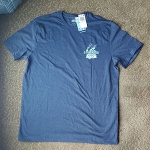 Men's IZOD Saltwater Graphic T-Shirt  SWORDFISH Marlin Size Lar XL XXL Navy NWT